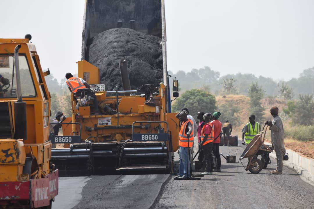 Asphalt paving works